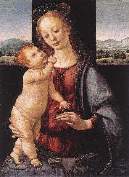 LORENZO DI CREDI Madonna and Child with a Pomegranate